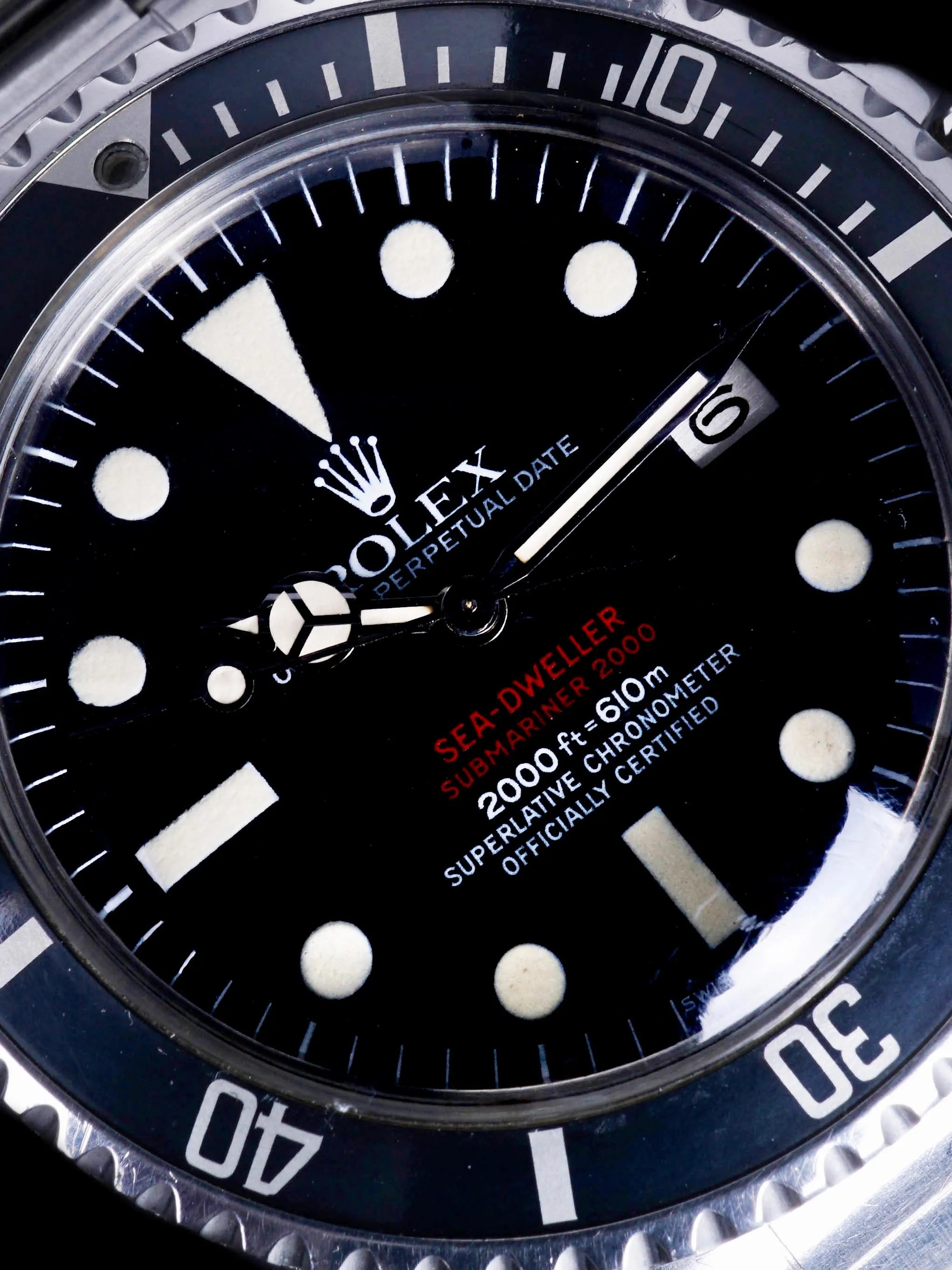 1976 Rolex Double Red Sea-Dweller (Ref. 1665) "Mk. IV" W/ Box, Papers, Sales Receipt, and Service History