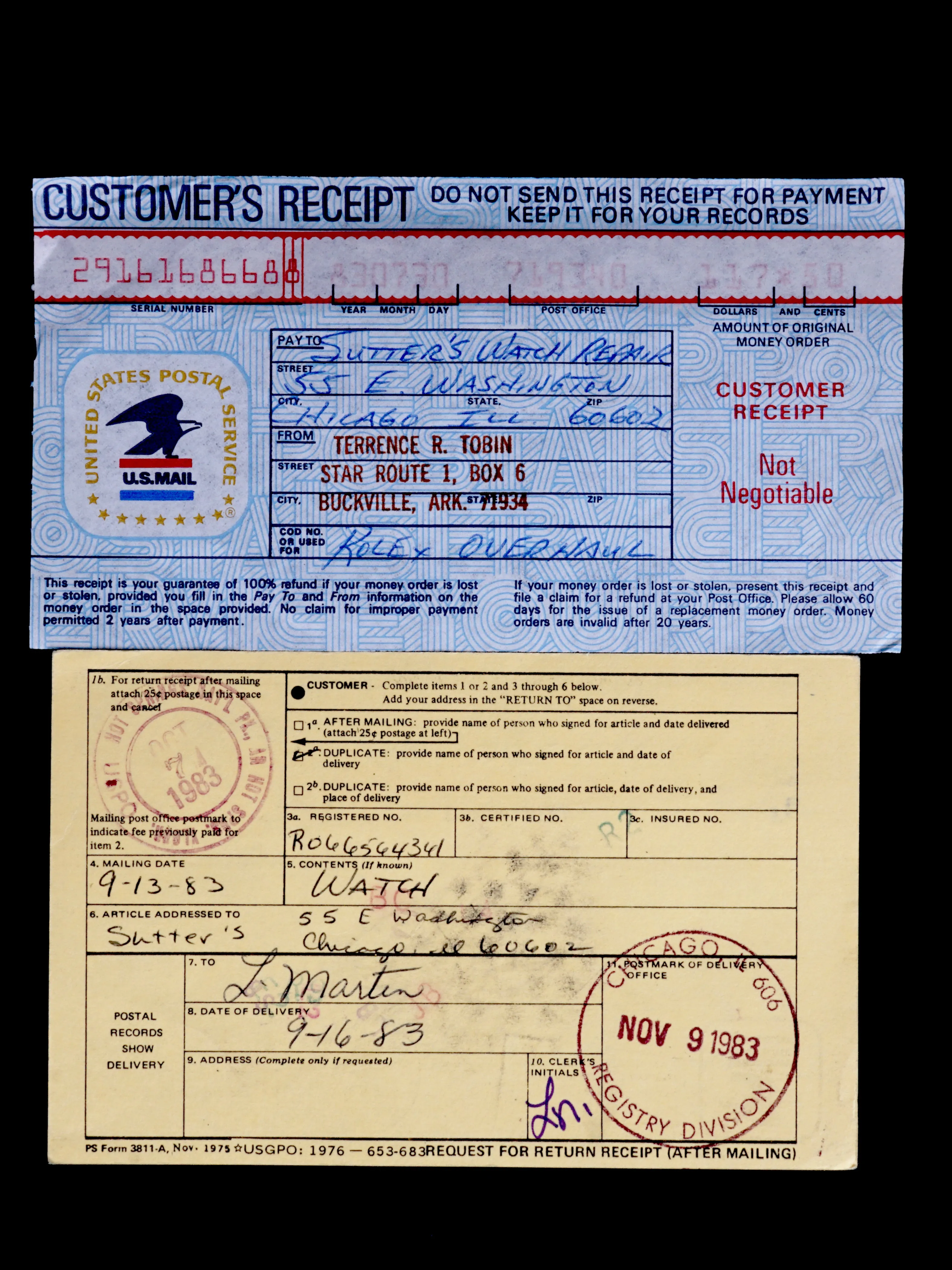 1976 Rolex Double Red Sea-Dweller (Ref. 1665) "Mk. IV" W/ Box, Papers, Sales Receipt, and Service History