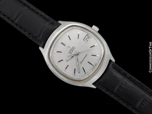 1978 Omega Seamaster Large Vintage Mens Quartz Stainless Steel Watch with Date