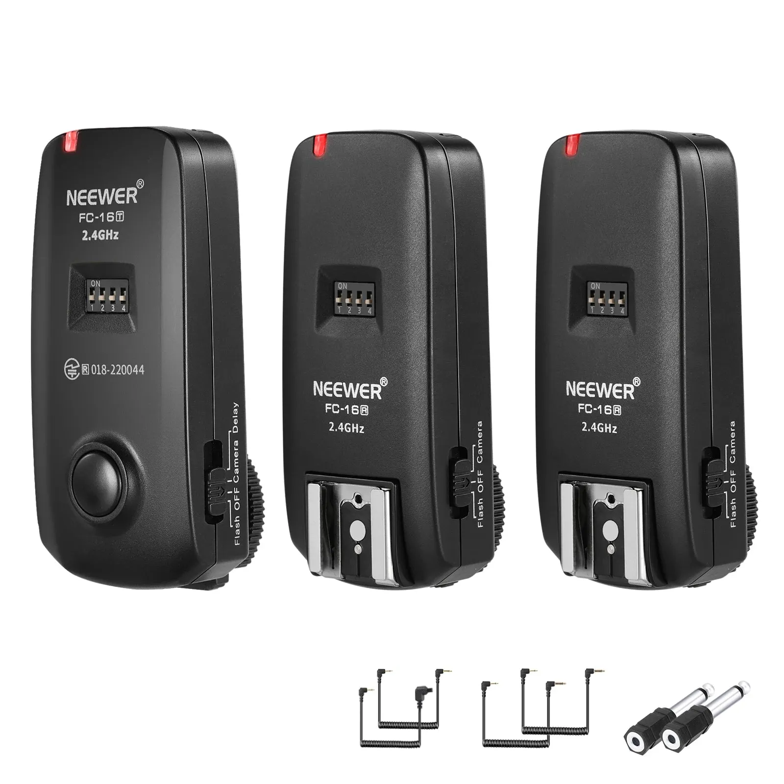 2.4g Wireless Camera Shutter Trigger for Canon/nikon/sony Fc 16 with 2 Receivers
