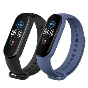 2pcs Silicone Watchband for Mi Band 7 6 5 4 3 Replacement Wristband for Xiaomi Mi Band Sport Strap for Smartwatch Accessories