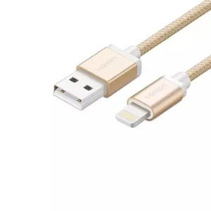 30587 iPhone 8-pin to USB 2.0 Sync & Charging Cable | 1M | Gold