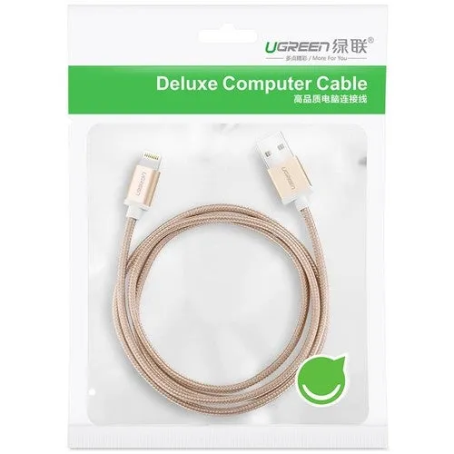 30587 iPhone 8-pin to USB 2.0 Sync & Charging Cable | 1M | Gold