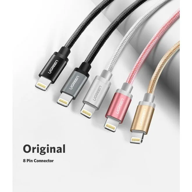 30587 iPhone 8-pin to USB 2.0 Sync & Charging Cable | 1M | Gold