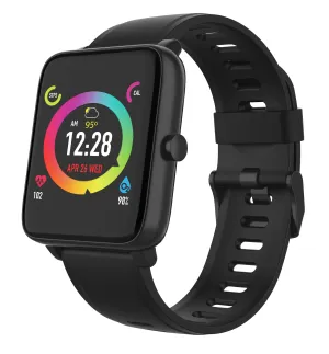3Plus Smart Watch Built-in Fitness Tracker with Heart Rate and Blood Oxygen Monitor,Sleep Monitor Waterproof Smartwatch HD Color Touchscreen for Men Women Compatible with iPhone & Android Vibe Lite-Black