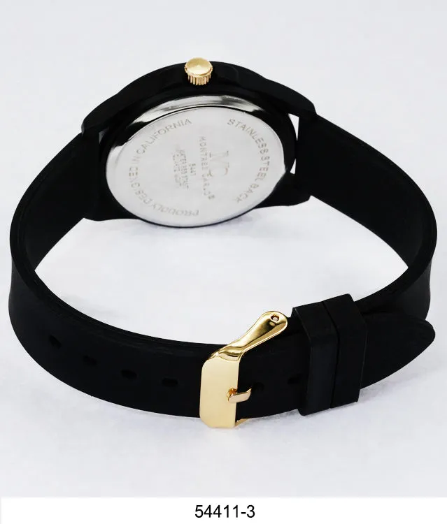 5441-Montres Carlo Silicon Band Watch