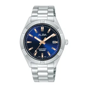 ACTIVE BLUE DIAL SILVER BRACELET 35.5MM - AG8M93X1