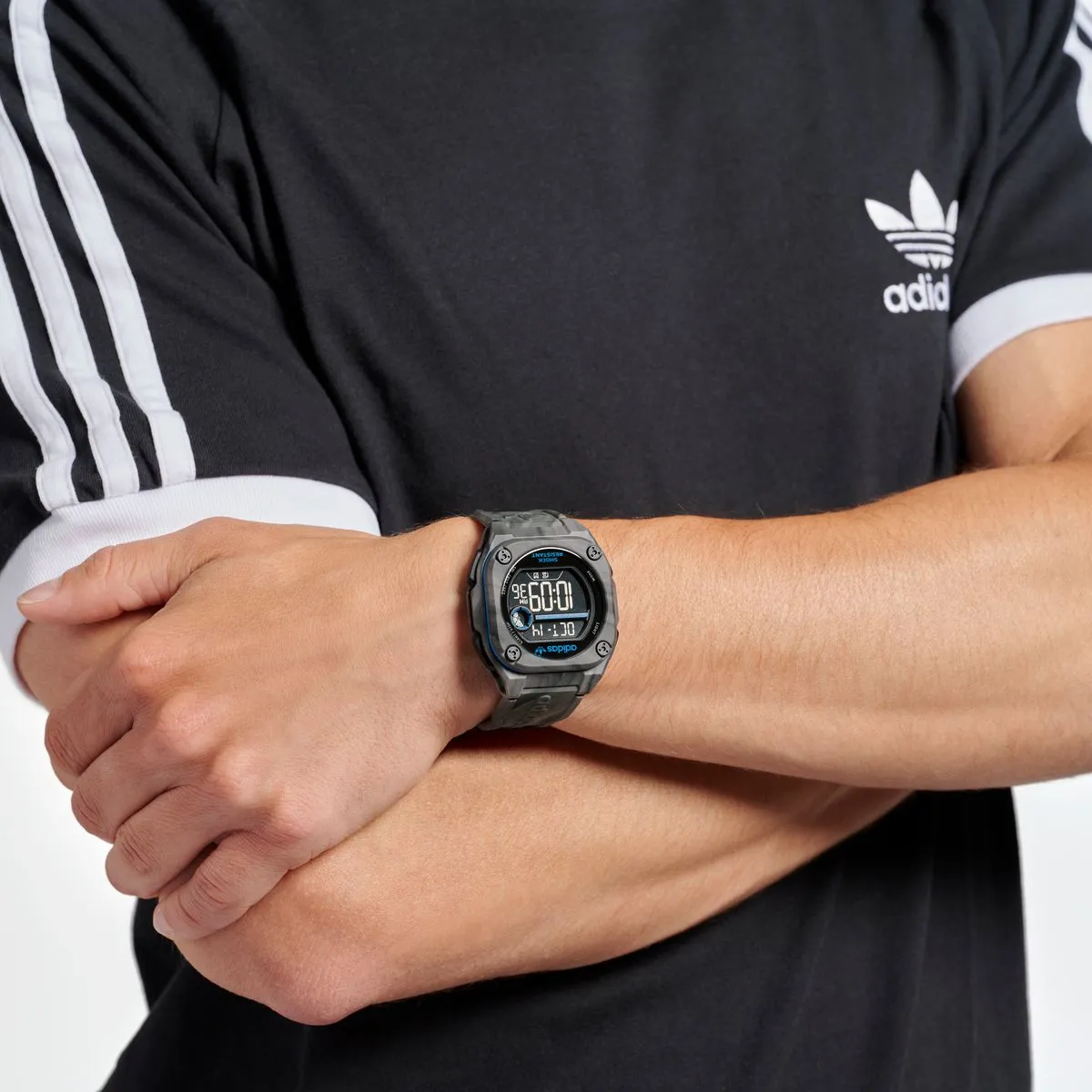 Adidas Originals Digital Neg Display Dial Unisex Digital Watch - AOST23574