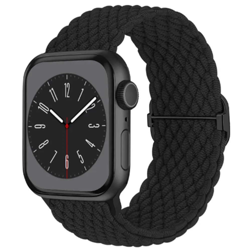 Adjustable Braided Loop Nylon Strap Compatible with Apple Watch Style 3