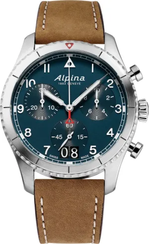 Alpina Startimer Pilot Quartz Chronograph Petroleum Blue