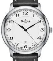 Amaranto Quartz Swiss-Made White Black Executive Watch 16756126