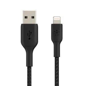 BELKIN Boost Charge USB-A to Lightning Braided Cable 1Meter - Black