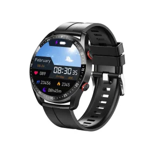 Bluetooth Sleep ECG Monitoring Smart Watch Smart Activity Fitness Tracker Black