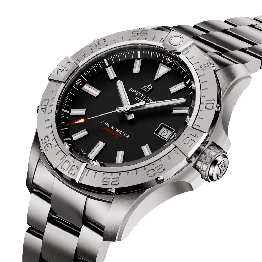Breitling Avenger 42mm Black Dial Automatic Gents Watch A17328101B1A1