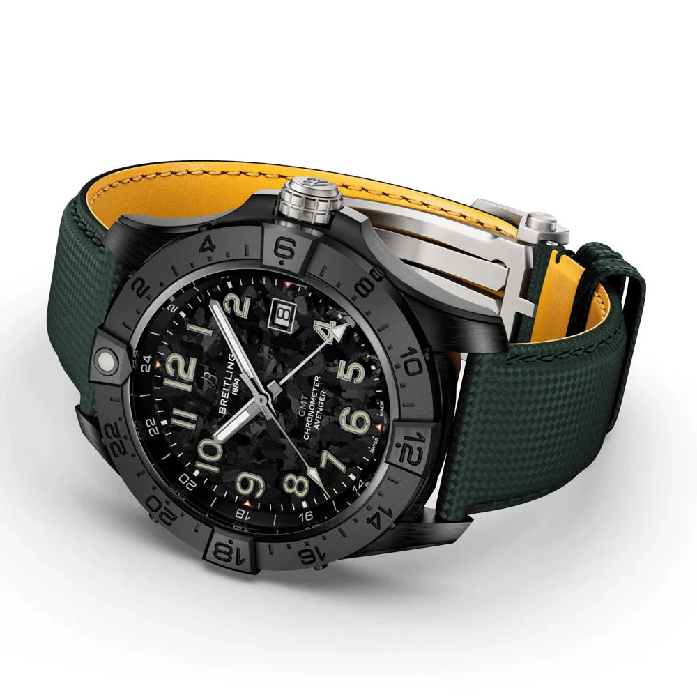 Breitling Avenger GMT 44mm Night Mission Black Dial Ceramic Automatic Gents Watch S32320101B1X1