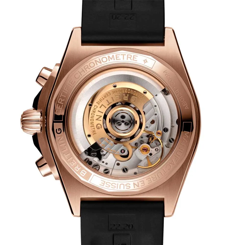 Breitling Chronomat B01 Chronograph 42mm Anthracite Dial 18ct Rose Gold Automatic Gents Watch RB0134101B1S1