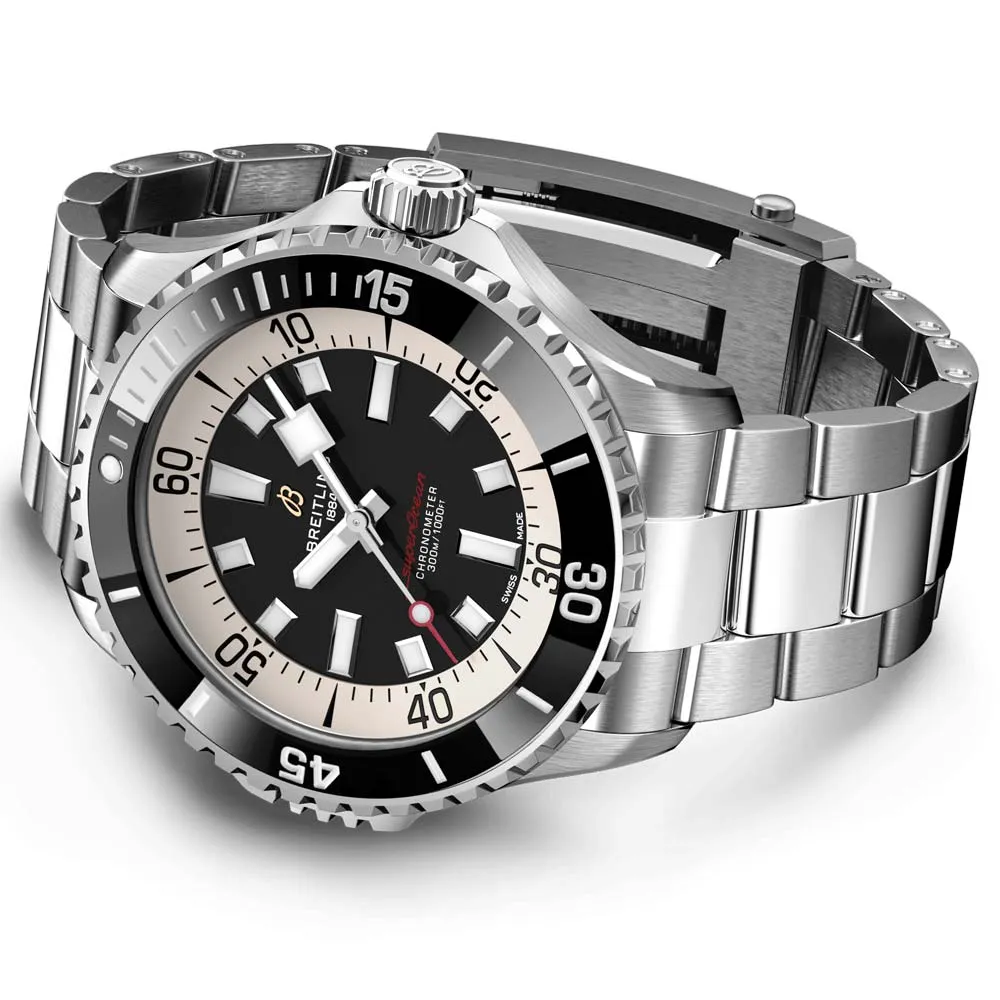 Breitling Superocean 46mm Black Dial Automatic Gents Watch A17378211B1A1