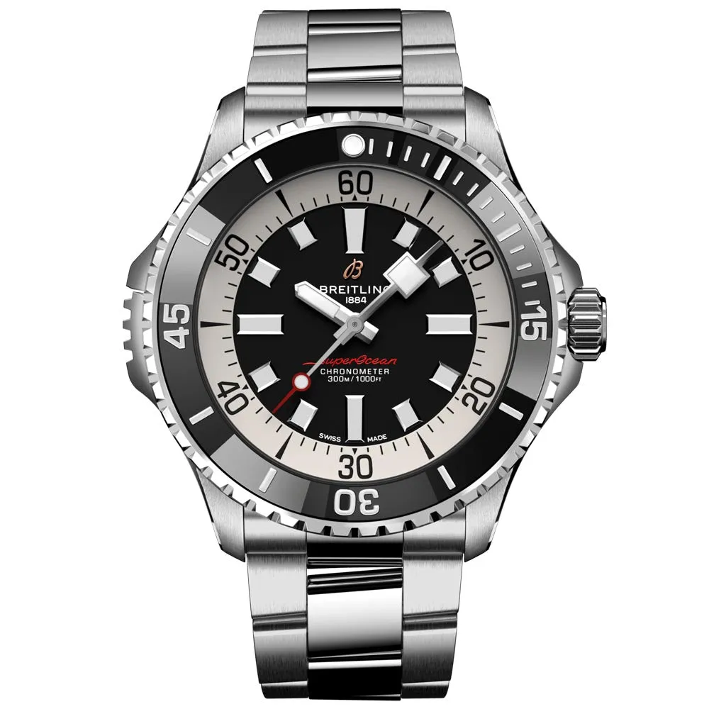 Breitling Superocean 46mm Black Dial Automatic Gents Watch A17378211B1A1
