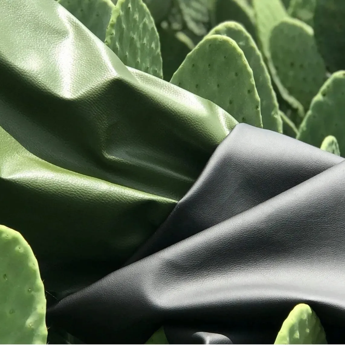 Cactus Leather Watch Strap - Green & Gold