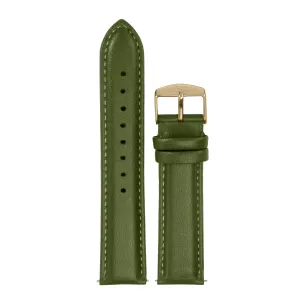 Cactus Leather Watch Strap - Green & Gold