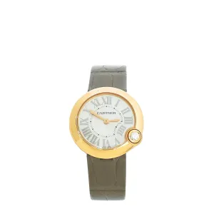 Cartier 18K Rose Gold Diamond Ballon Blanc De Cartier 30mm Quartz Watch