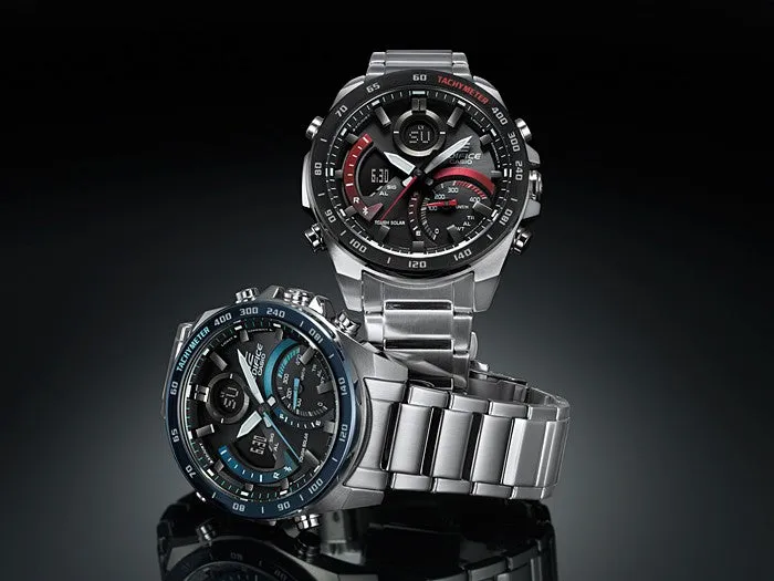 CASIO Edifice Blue and Black Quartz Men's Watch ECB-900DB-1BER