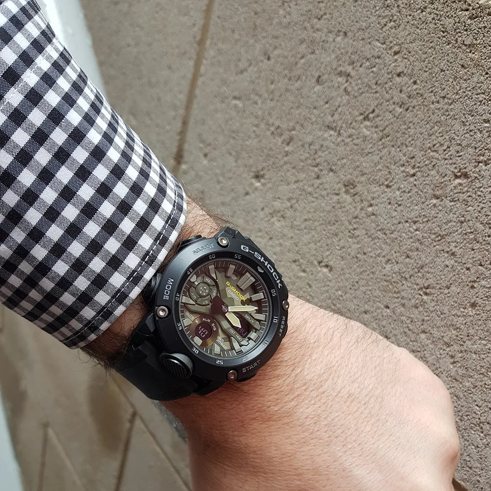 Casio G-Shock Carbon Core Guard GA-2000SU-1ADR Mens Watch