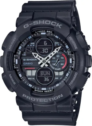 Casio G-Shock GA140-1A1 | Analog-Digital Watch | 200M Water Resistant | Shock & Magnetic Resistant | Dual Time Display | Sporty & Casual Design