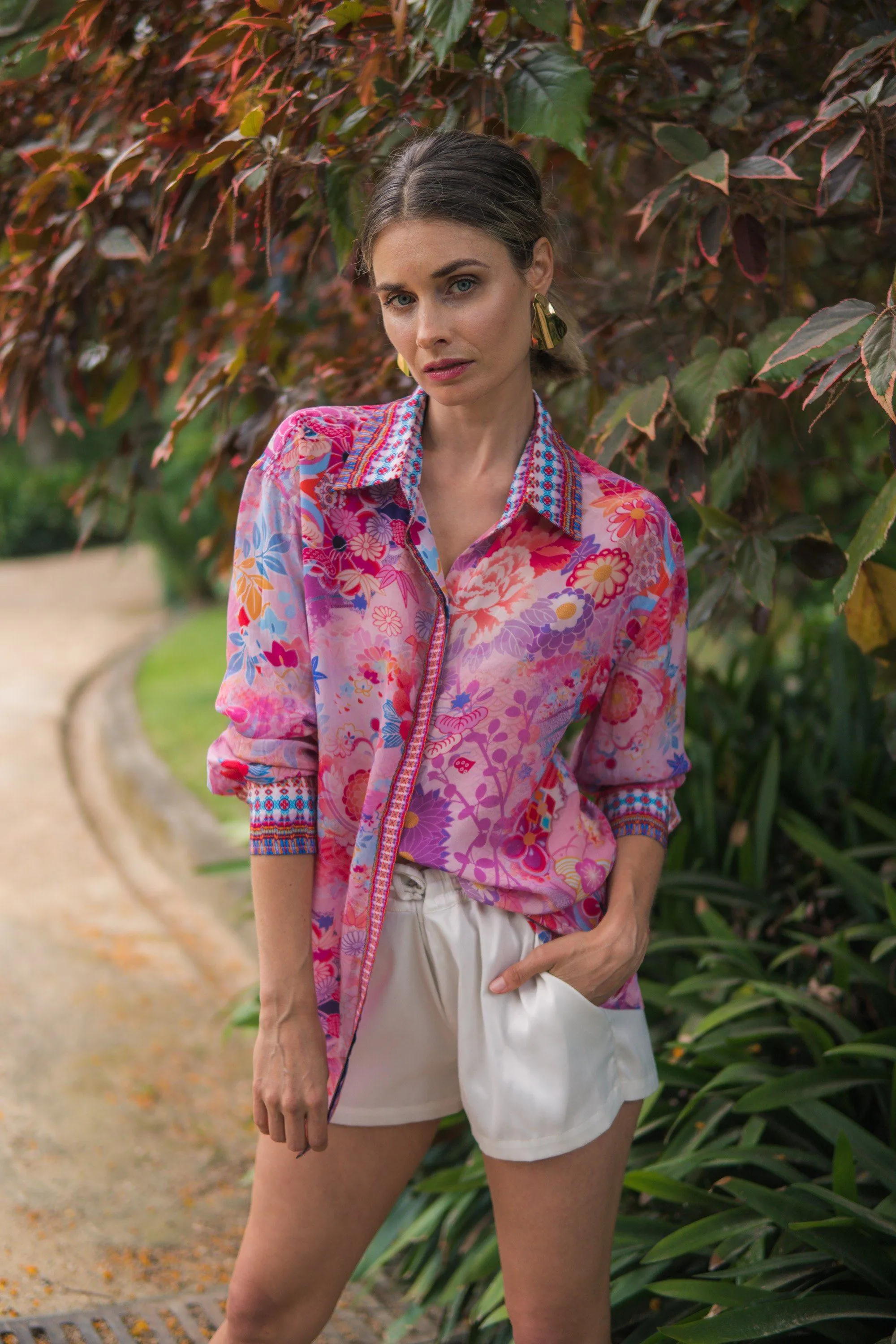 CHERRY BLOSSOM - COLLAR SHIRT