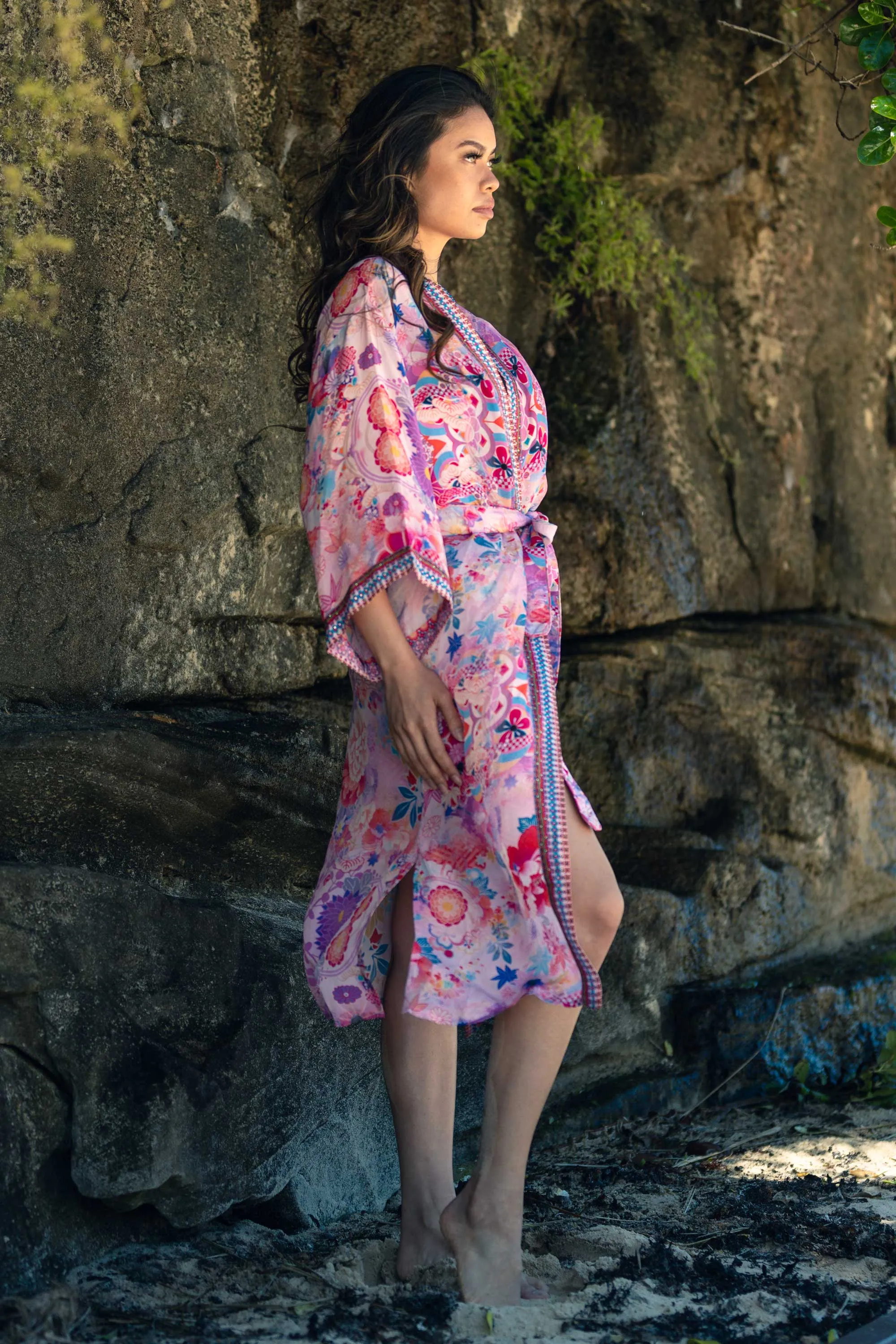 CHERRY BLOSSOM - KIMONO SHRUG LONG