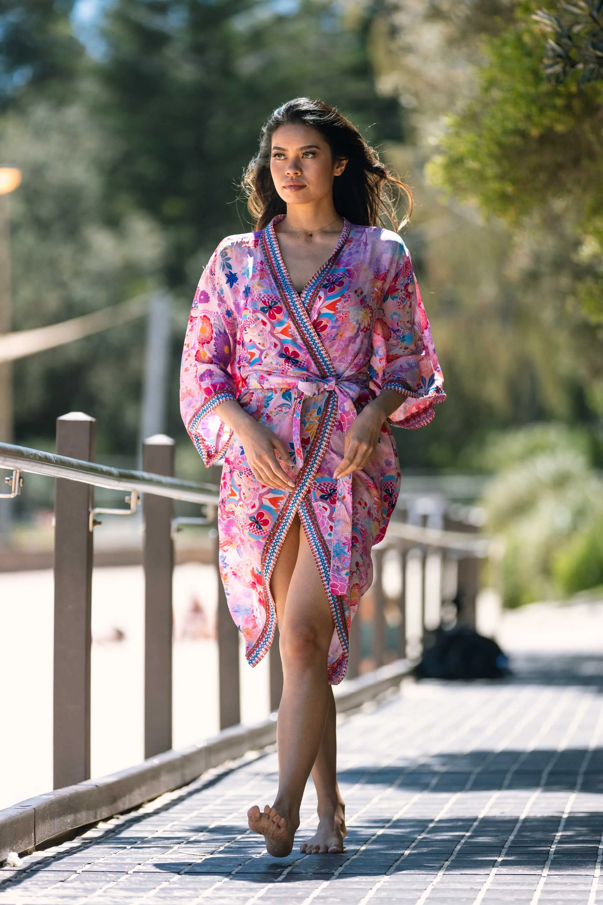 CHERRY BLOSSOM - KIMONO SHRUG LONG