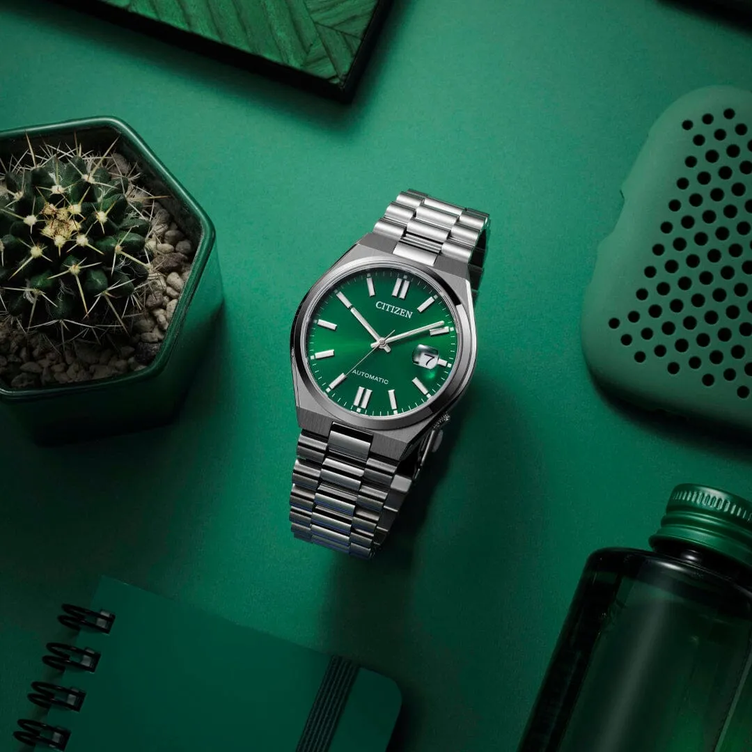 Citizen Tsuyosa Green and Silver Automatic Watch NJ0150-81X
