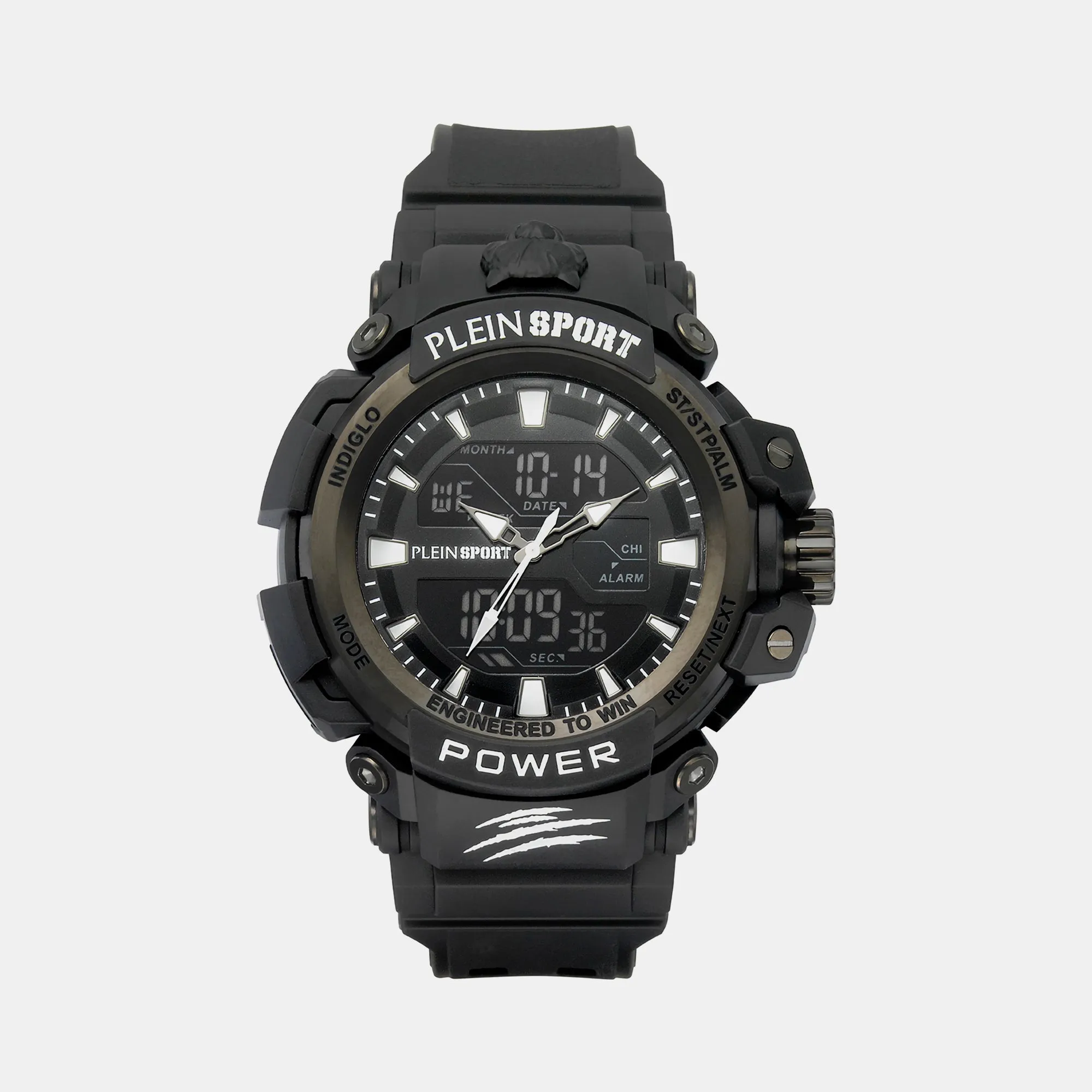 Combat Men Black Analog-Digital Silicon Watch PSNBA0123
