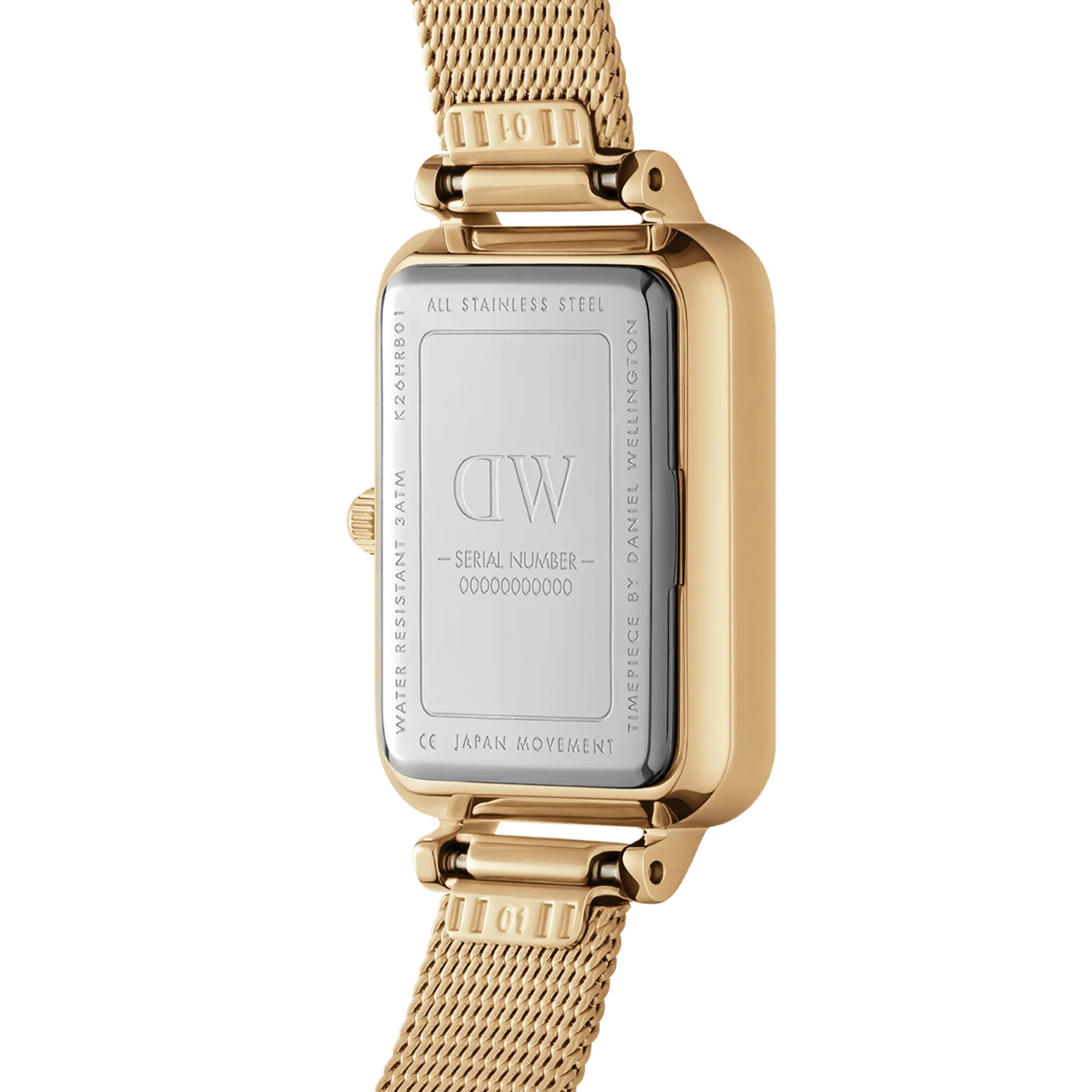Daniel Wellington Quadro 20X26 Pressed Evergold Green Watch