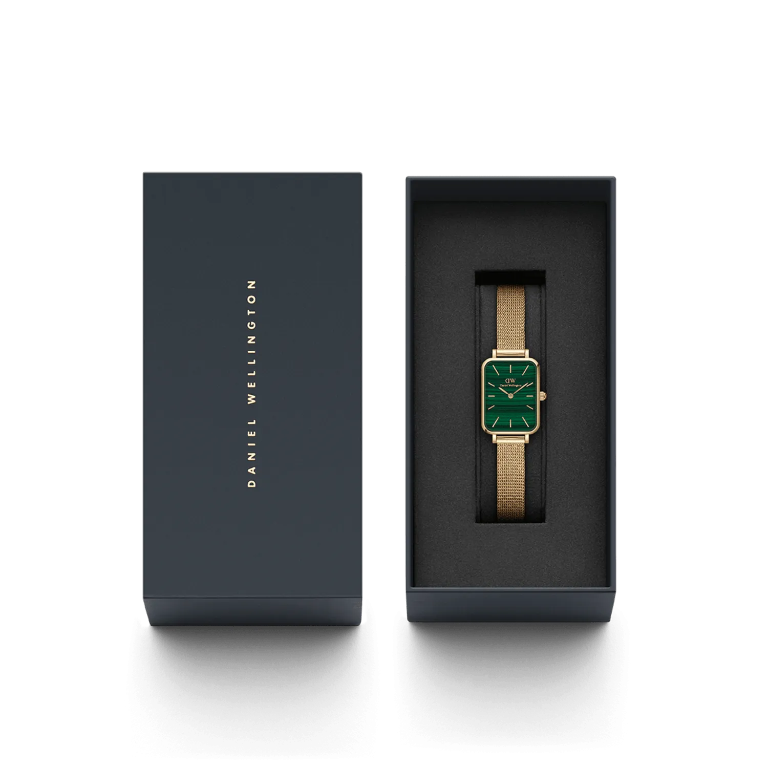 Daniel Wellington Quadro 20X26 Pressed Evergold Green Watch