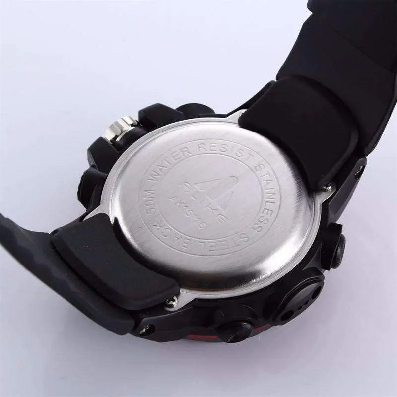 Digital Military Watch With Dual Display