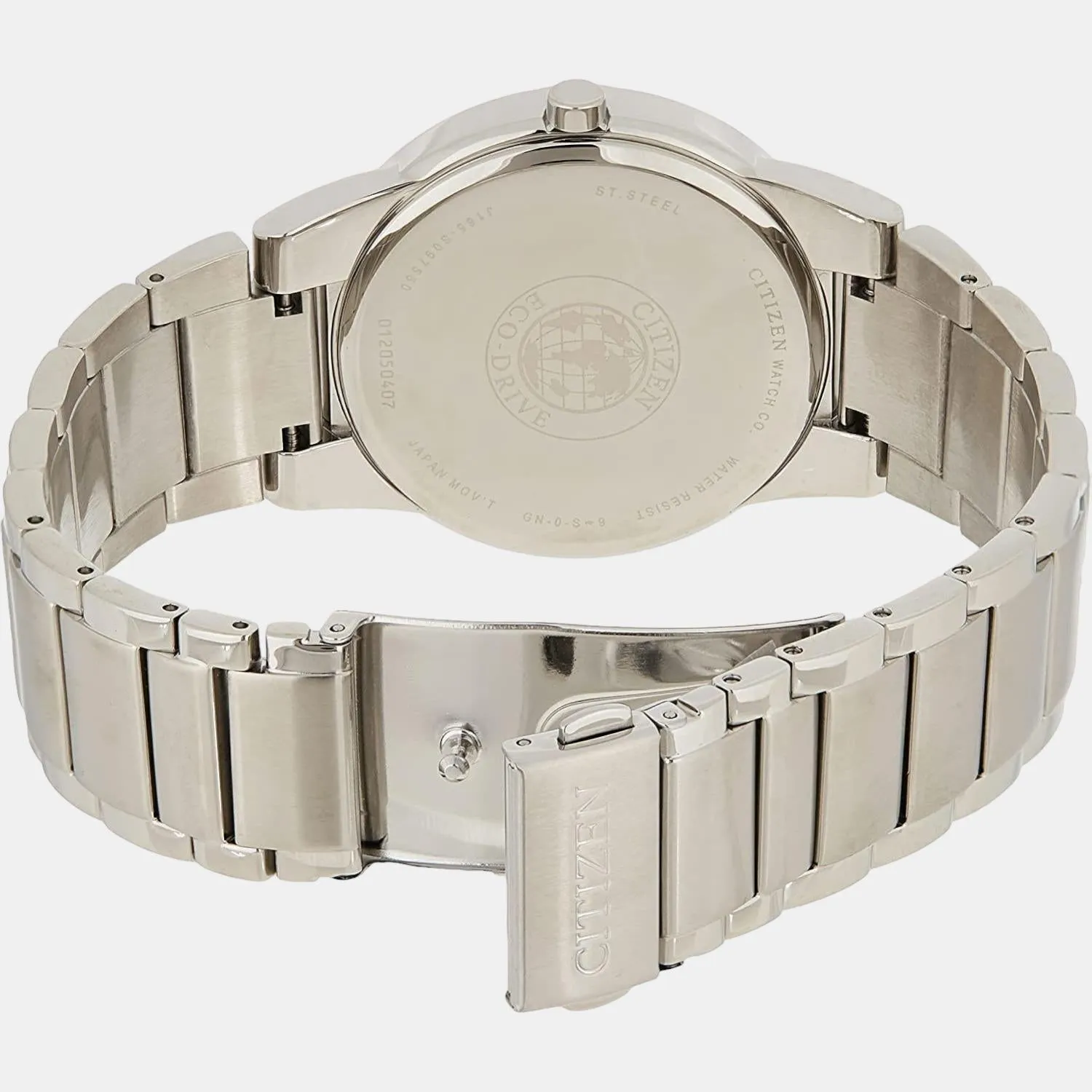 Eco-Drive Men's Silver Analog Stainless Steel Watch AU1060-51A