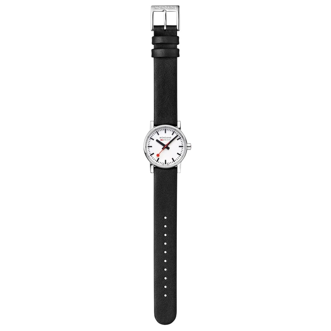 evo2, Black vegan grape leather, 30 mm
