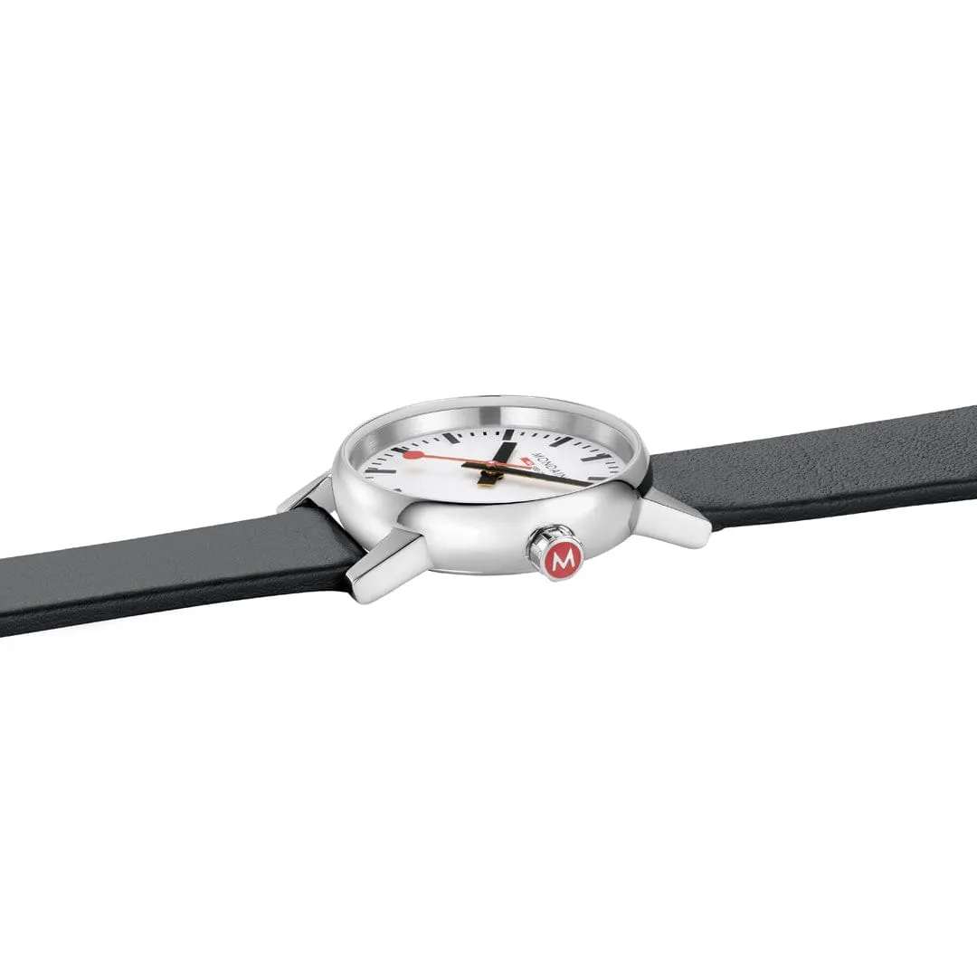 evo2, Black vegan grape leather, 30 mm