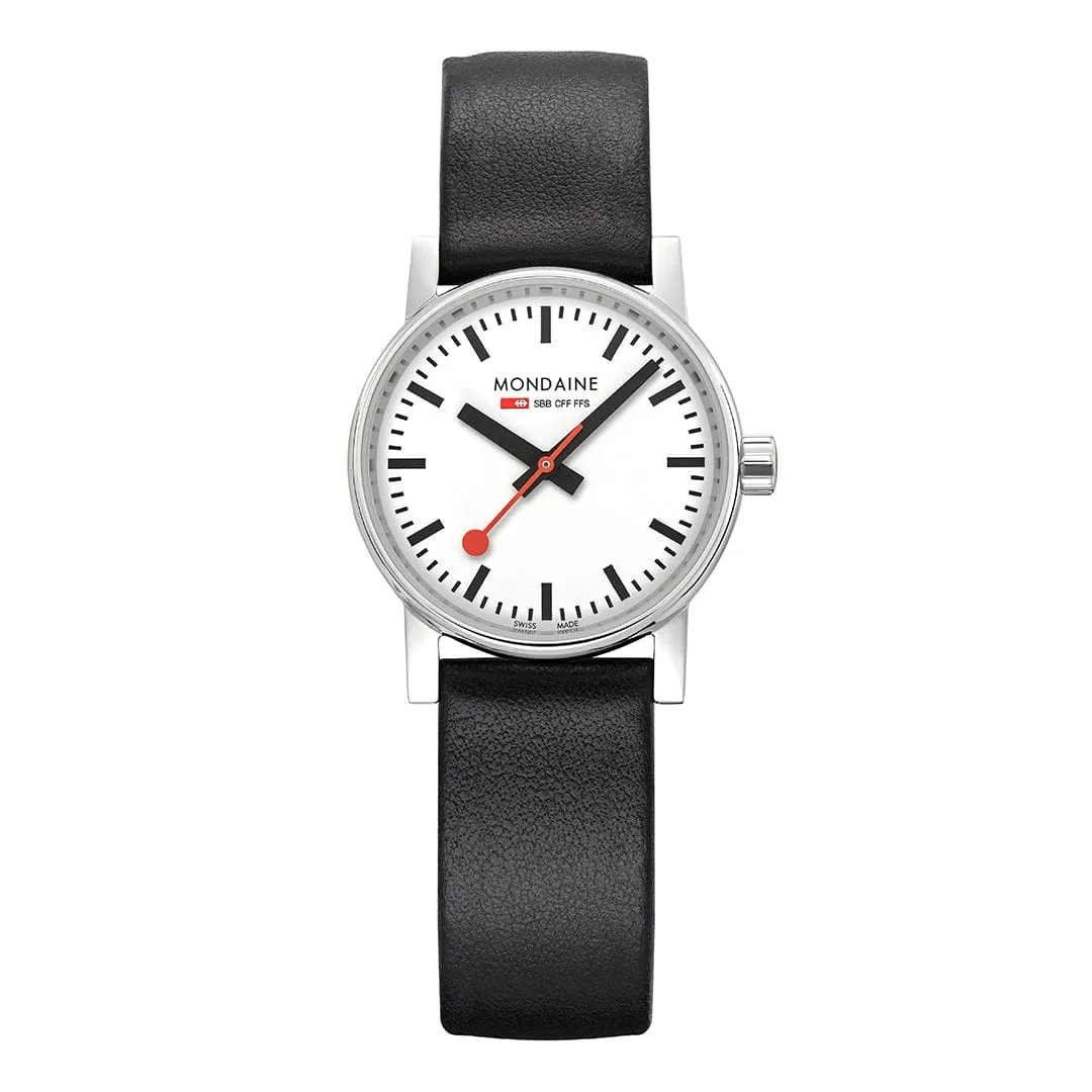 evo2, Black vegan grape leather, 30 mm