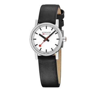 evo2, Black vegan grape leather, 30 mm