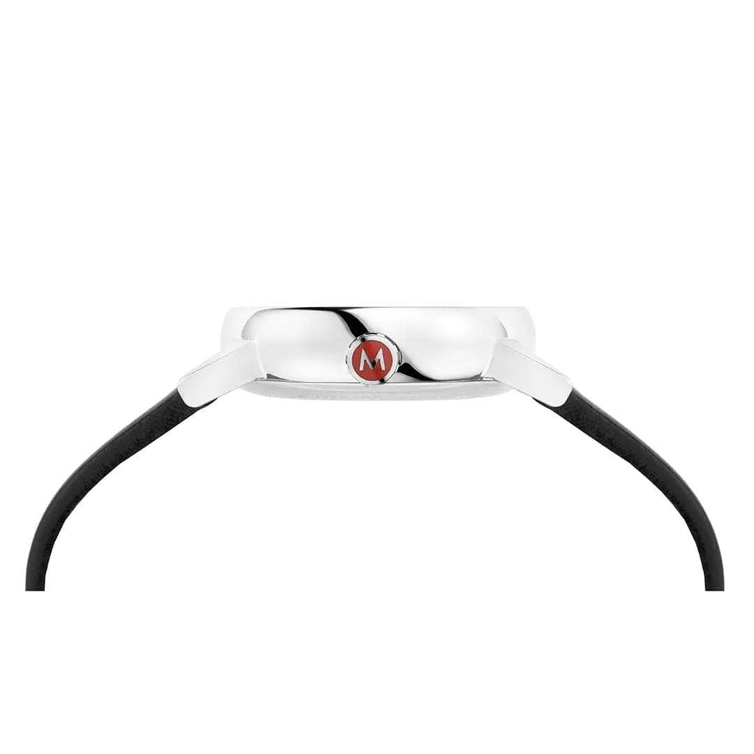 evo2, Black vegan grape leather, 30 mm