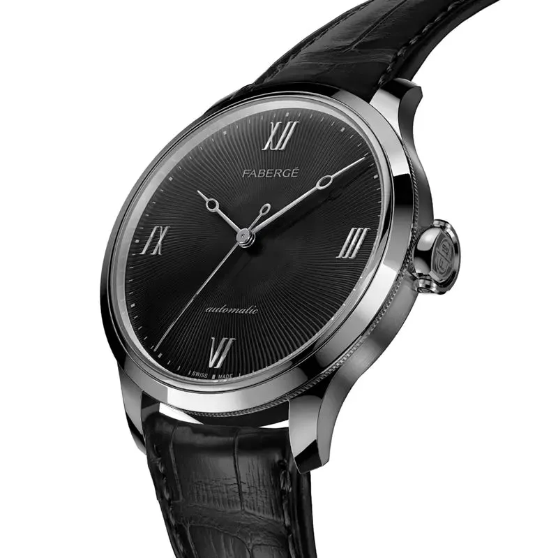 Faberge Altruist 18ct White Gold Black Dial