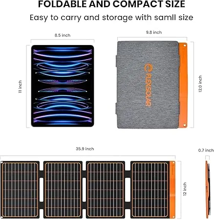 FlexSolar® S40 40W SolarPad Solar Panel Charger |  Official Refurbished