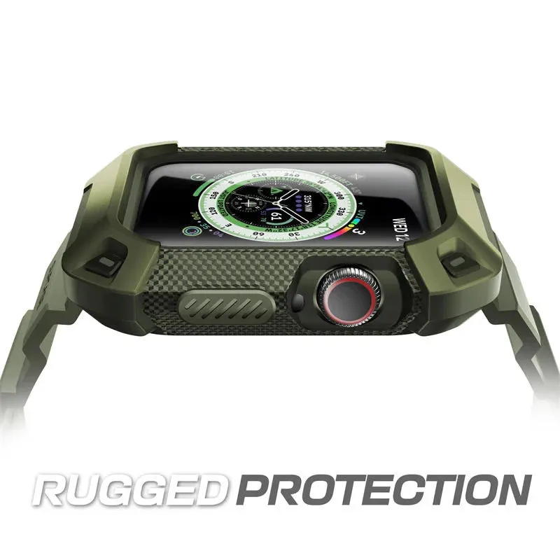 For Apple Watch 9 / 8 / 7 45Mm Apple Watch 6 / Se / 5 / 4 44Mm Ub Pro Rugged Protective Case With Strap Bands