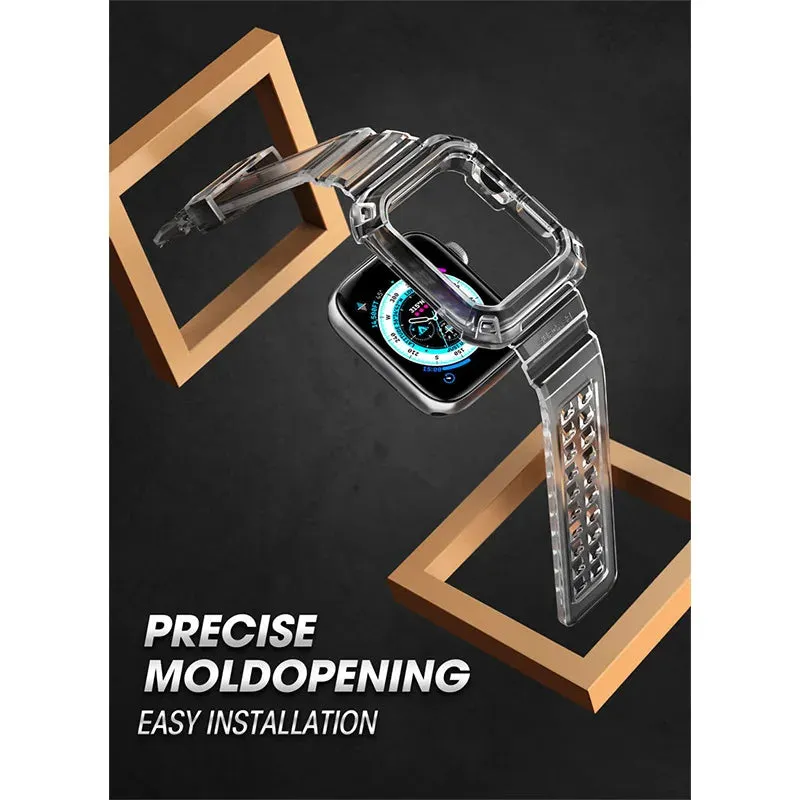 For Apple Watch 9 / 8 / 7 45Mm Apple Watch 6 / Se / 5 / 4 44Mm Ub Pro Rugged Protective Case With Strap Bands