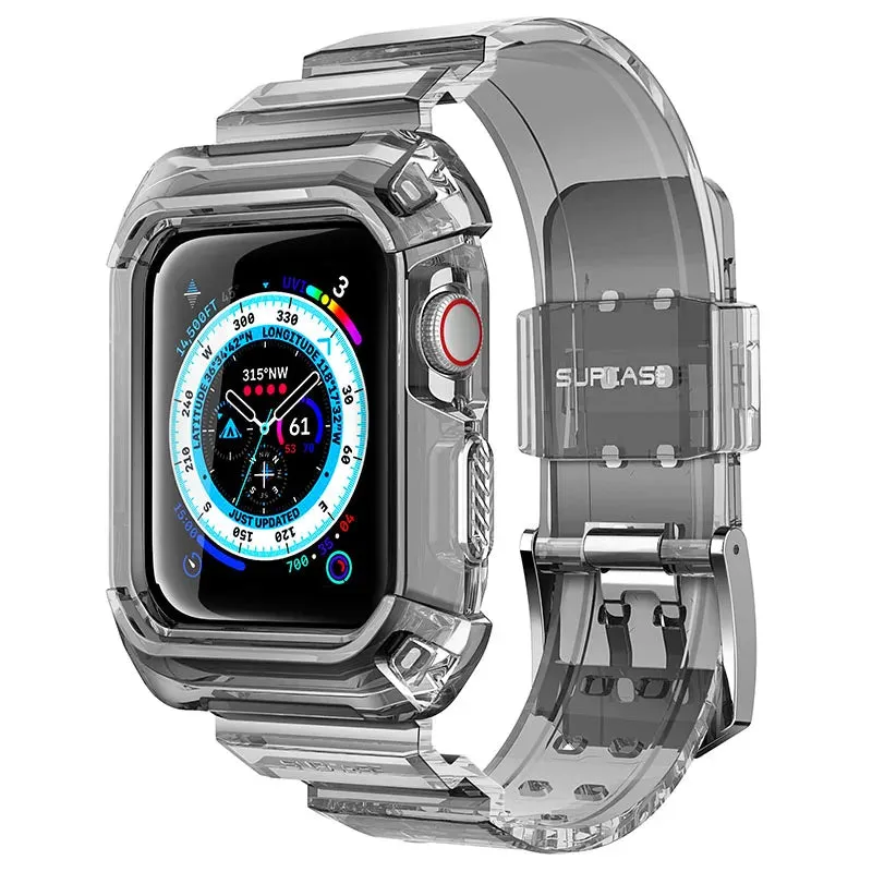 For Apple Watch 9 / 8 / 7 45Mm Apple Watch 6 / Se / 5 / 4 44Mm Ub Pro Rugged Protective Case With Strap Bands