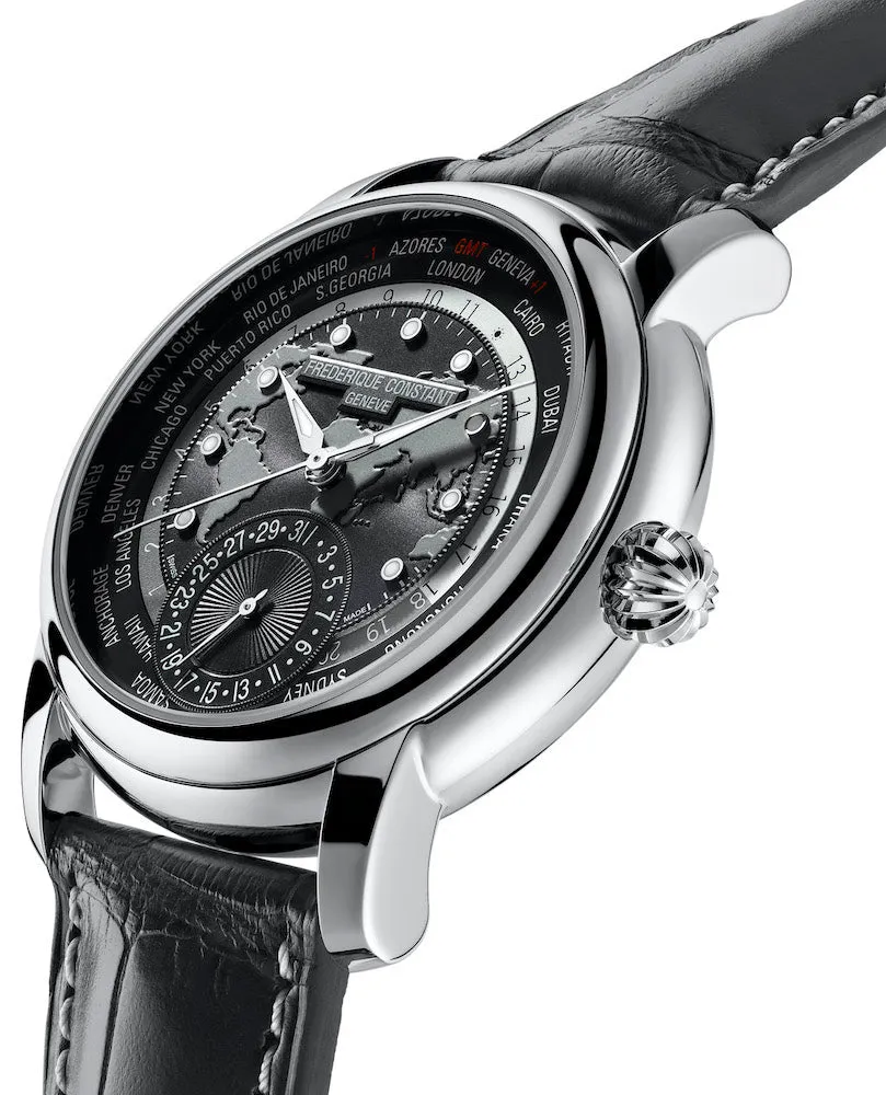 Frederique Constant Watch Worldtimer Manufacture Mens