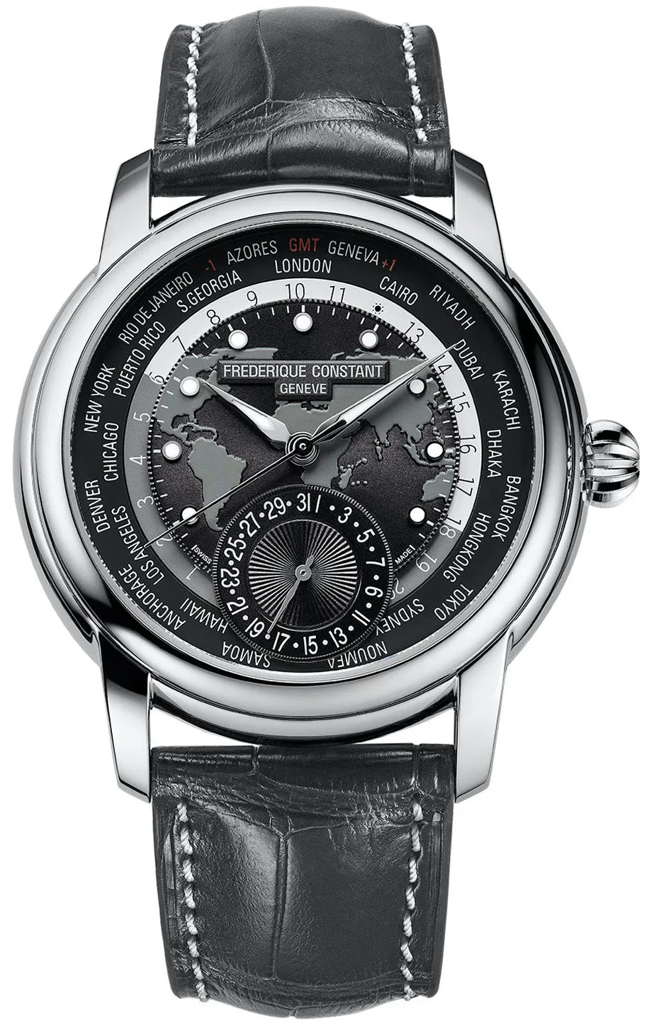 Frederique Constant Watch Worldtimer Manufacture Mens