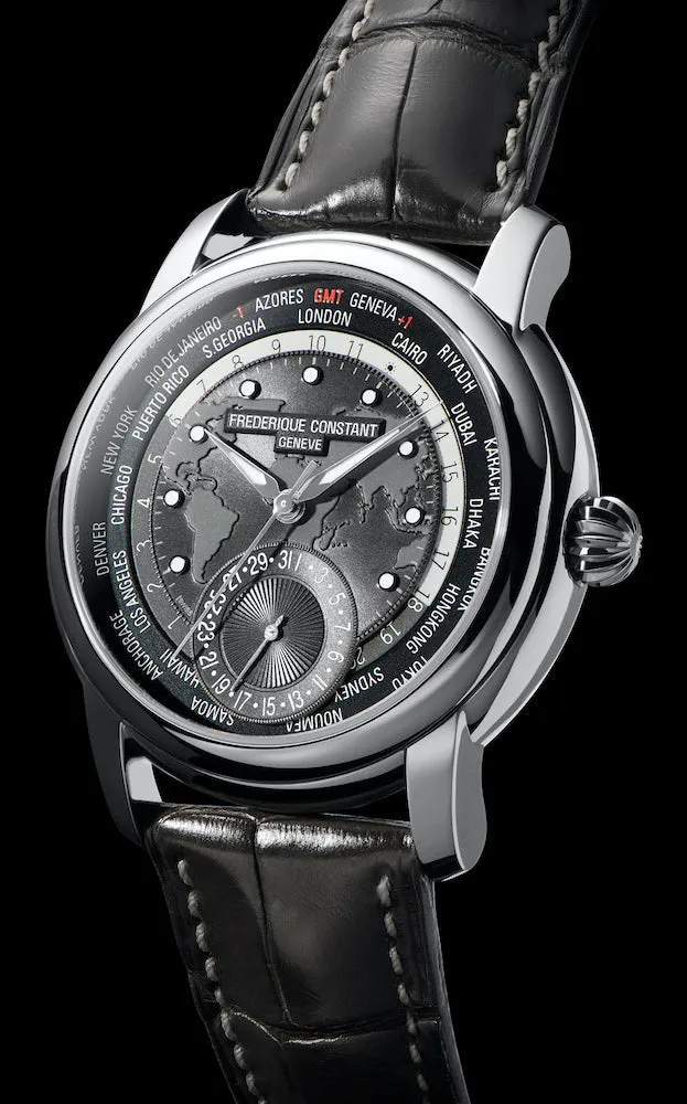 Frederique Constant Watch Worldtimer Manufacture Mens
